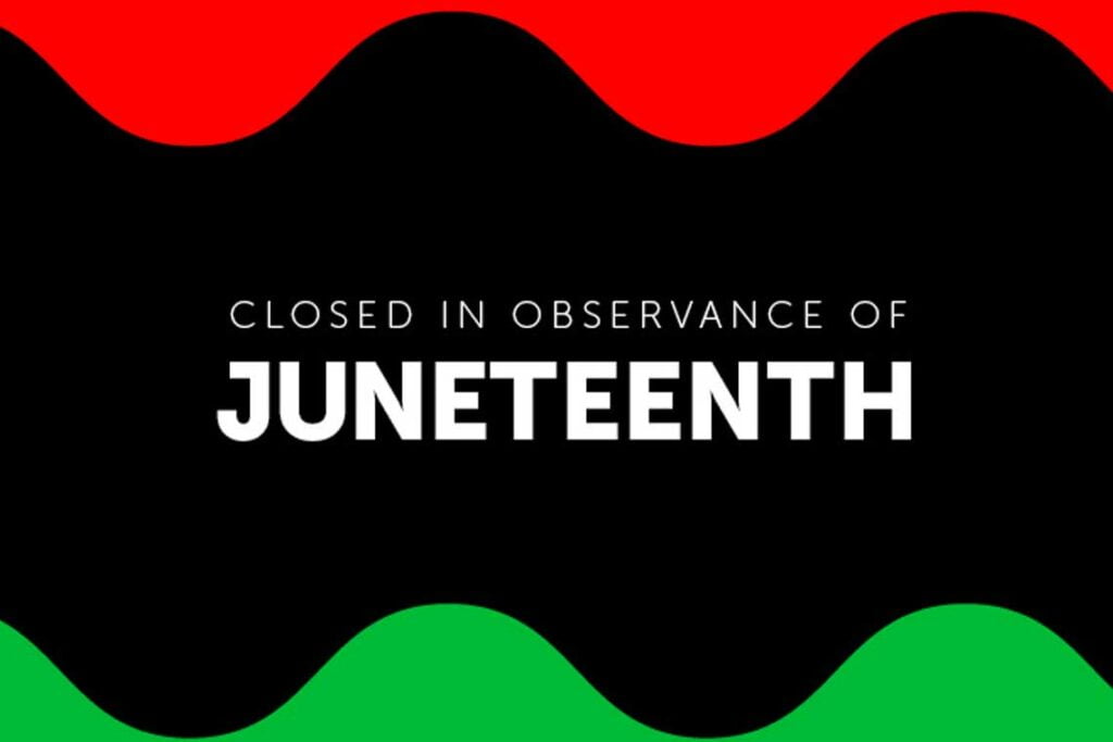 banks closed juneteenth