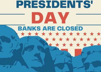 banks closed on presidents day